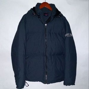 Vintage Tommy jeans goose down feather puffer jacket men's medium 2001